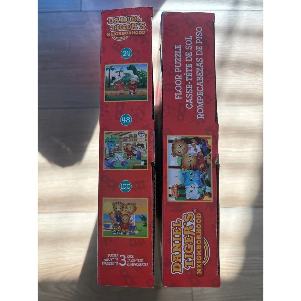 Daniel Tiger's Neighborhood Puzzle Lot 36 Pc Floor Puzzle & 3 Pack 24 48 100 Pc